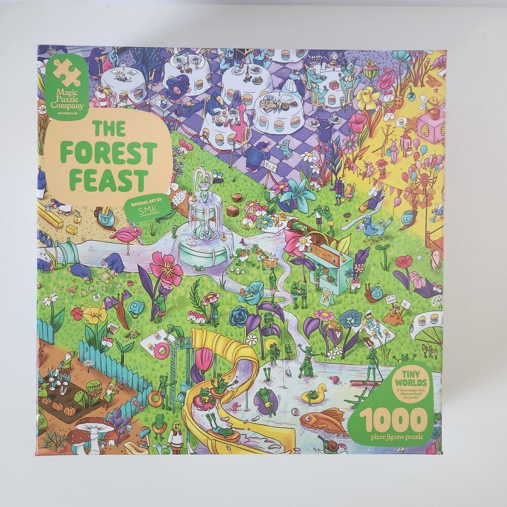 The Magic Puzzle Company The Forest Feast 1000 Piece Jigsaw Puzzle Complete